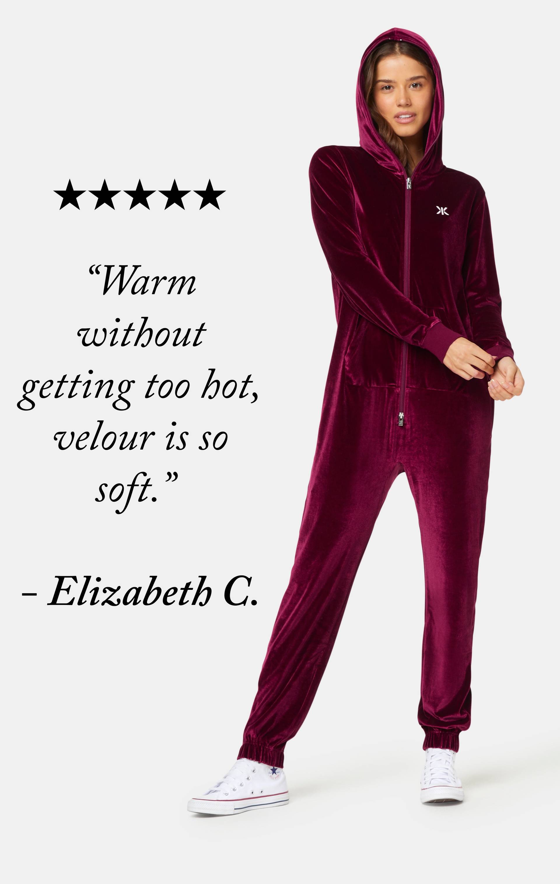 Onepiece Original Velour Jumpsuit Red - 10