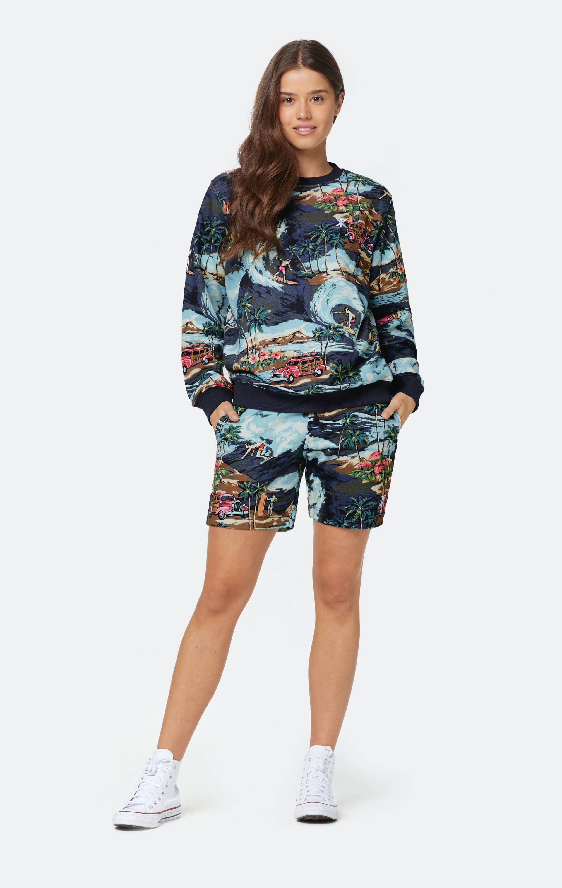 Onepiece The Vintage Hawaii Crewneck Blue Mix - 6
