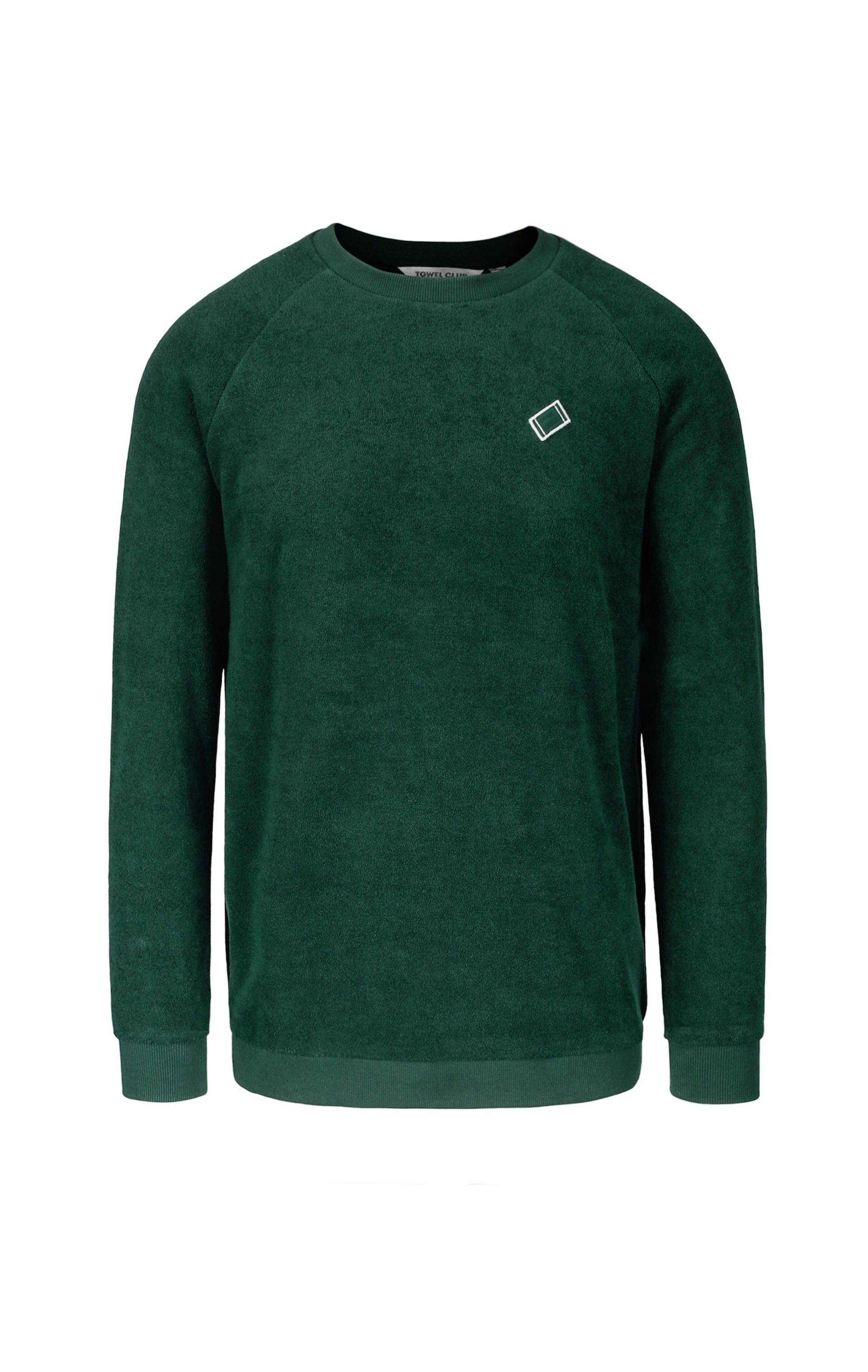 Onepiece Towel Club Crewneck Green - 1