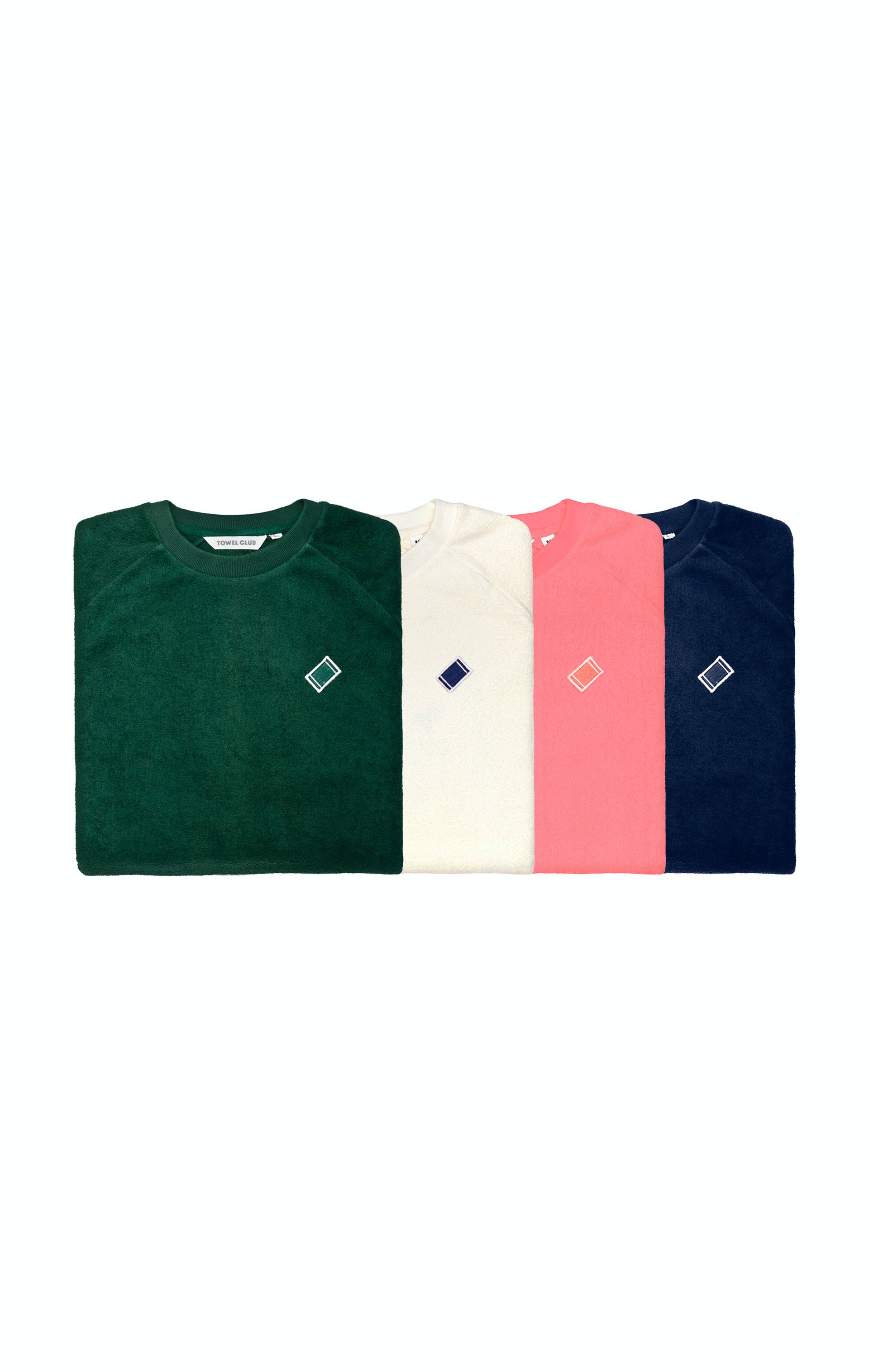 Onepiece Towel Club Crewneck Green - 11