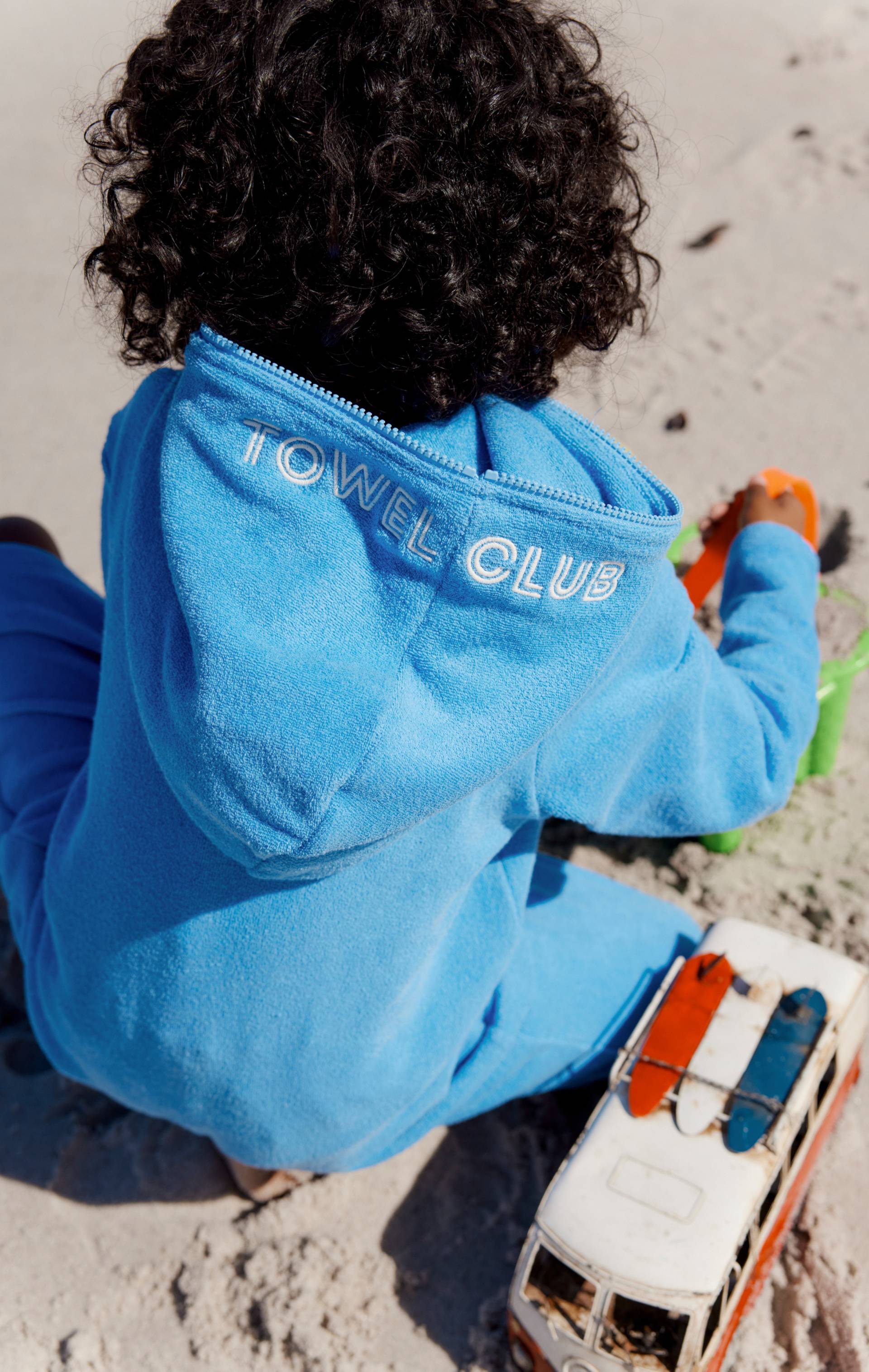 Onepiece Towel Club Short KIDS Jumpsuit Mid Blue - 9