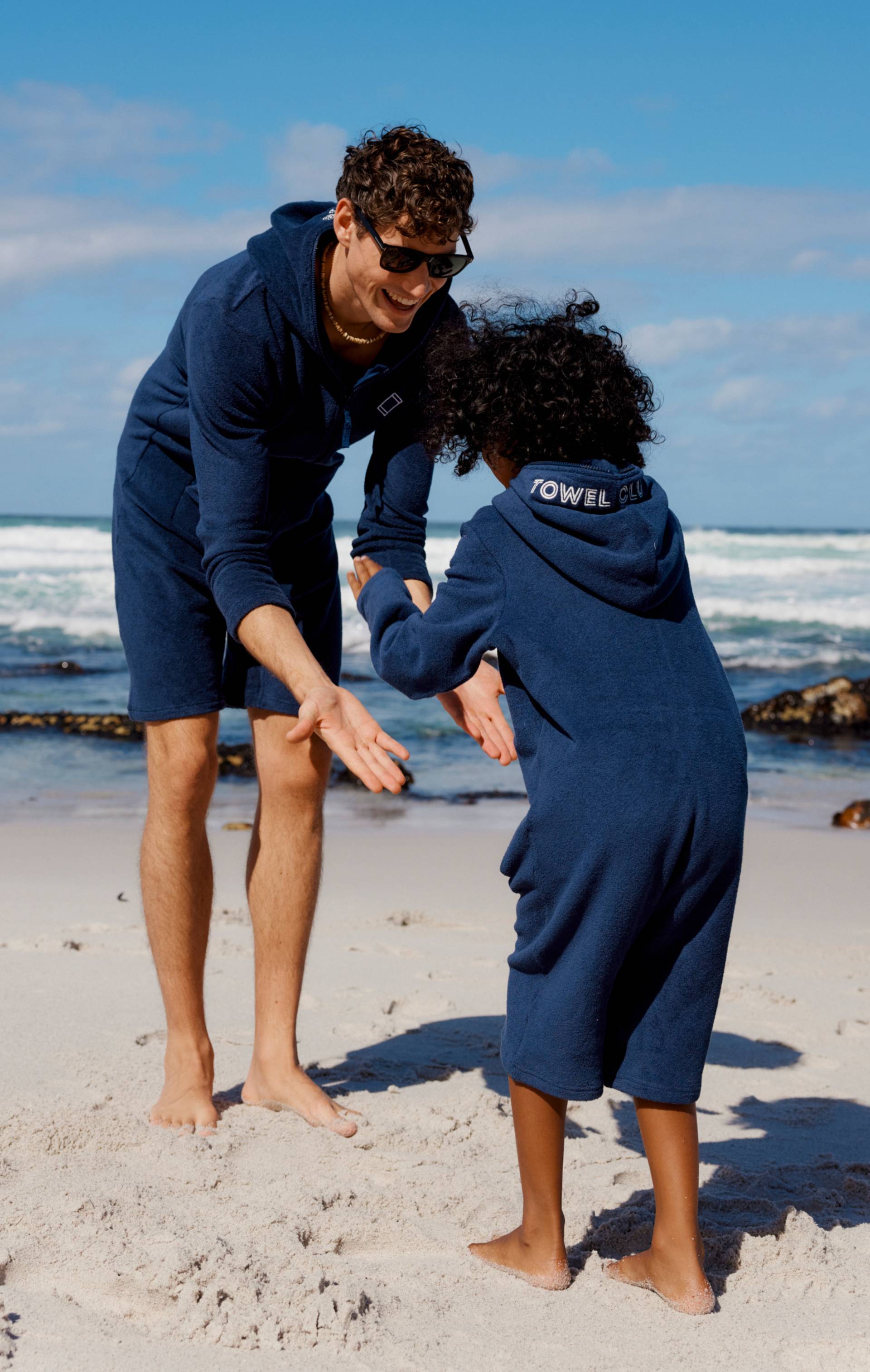 Onepiece Towel Club Short KIDS Jumpsuit Navy - 10