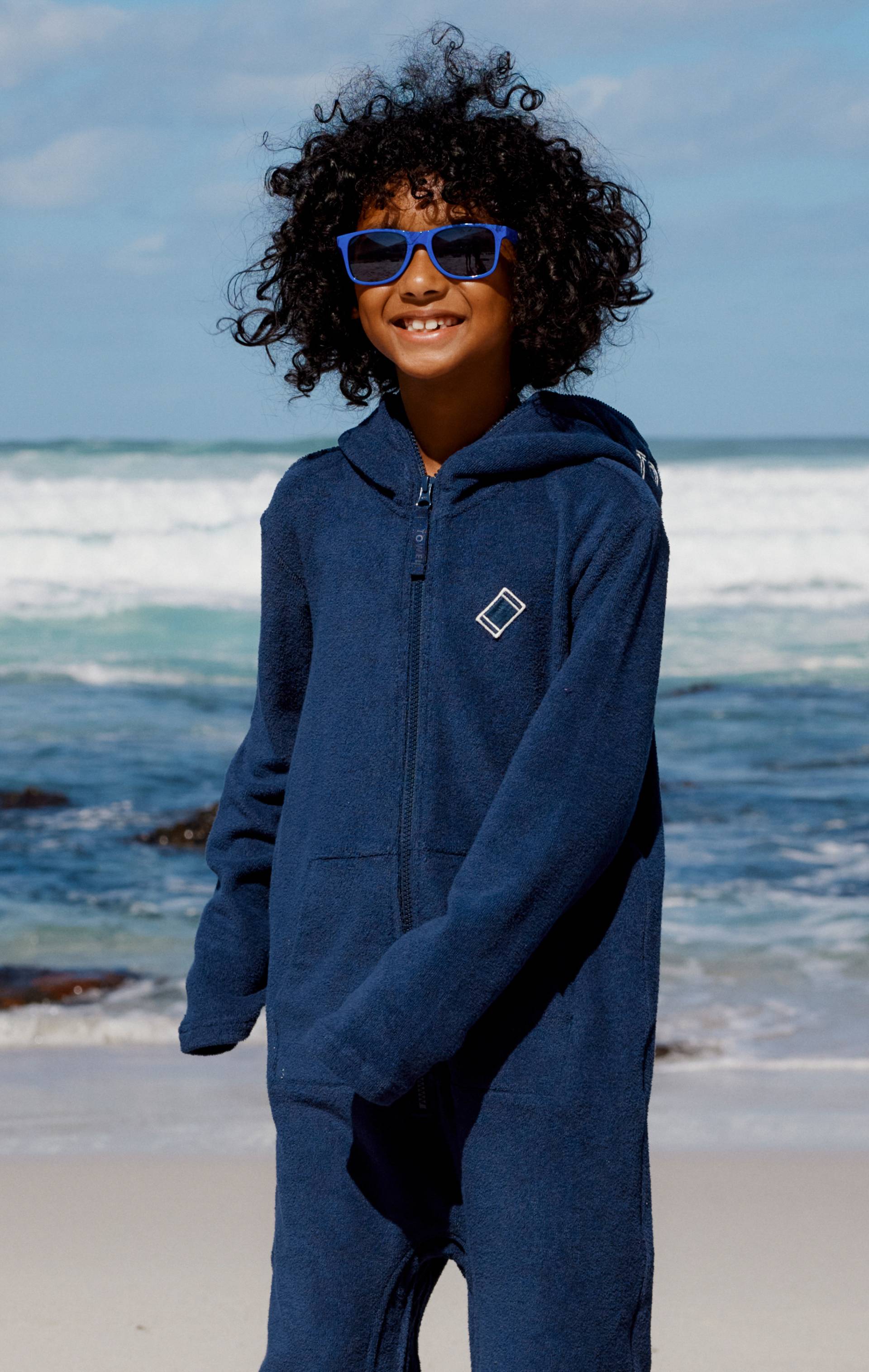 Onepiece Towel Club Short KIDS Jumpsuit Navy - 8