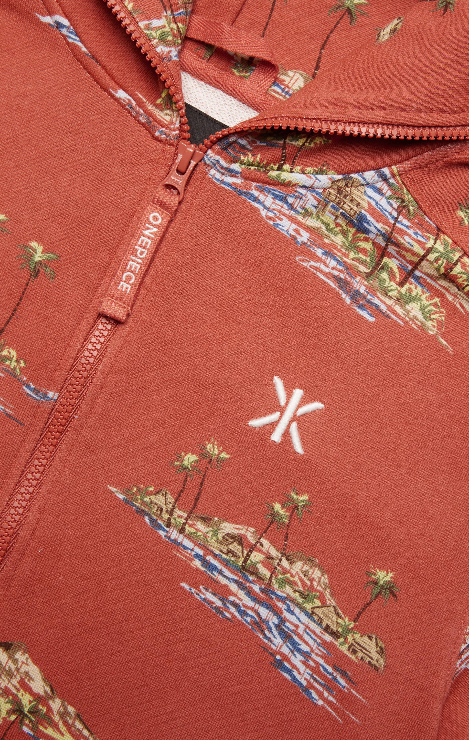 Onepiece Vintage Honolulu Short Jumpsuit Red - 2