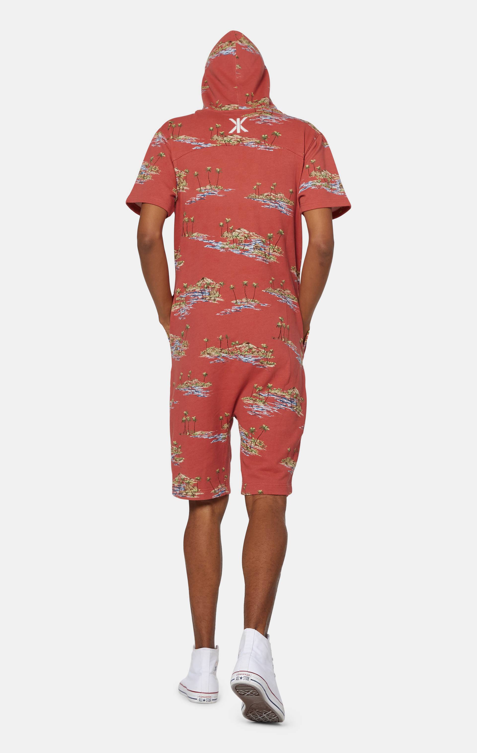 Onepiece Vintage Honolulu Short Jumpsuit Red - 7