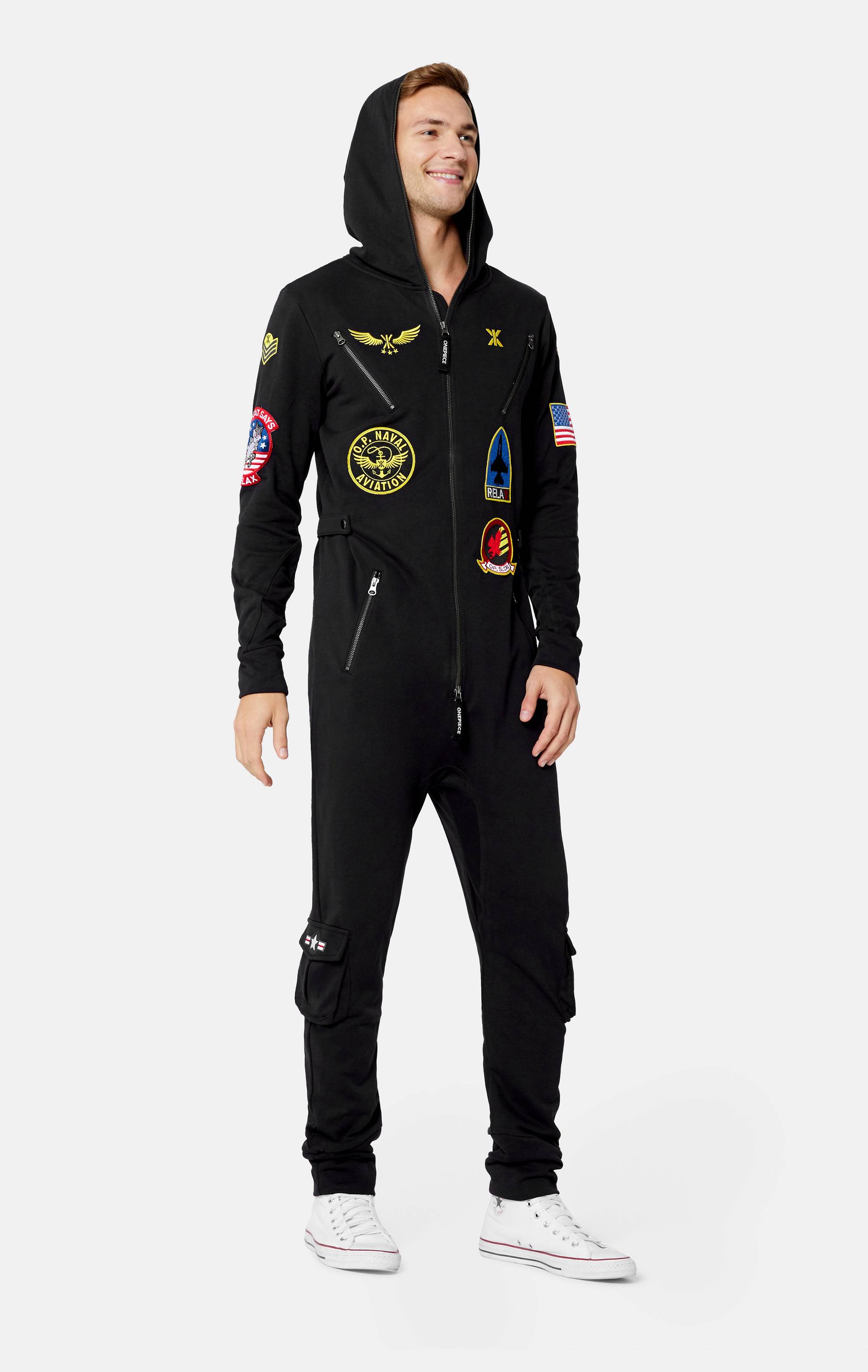 Onepiece Aviator Onesie Black - 5