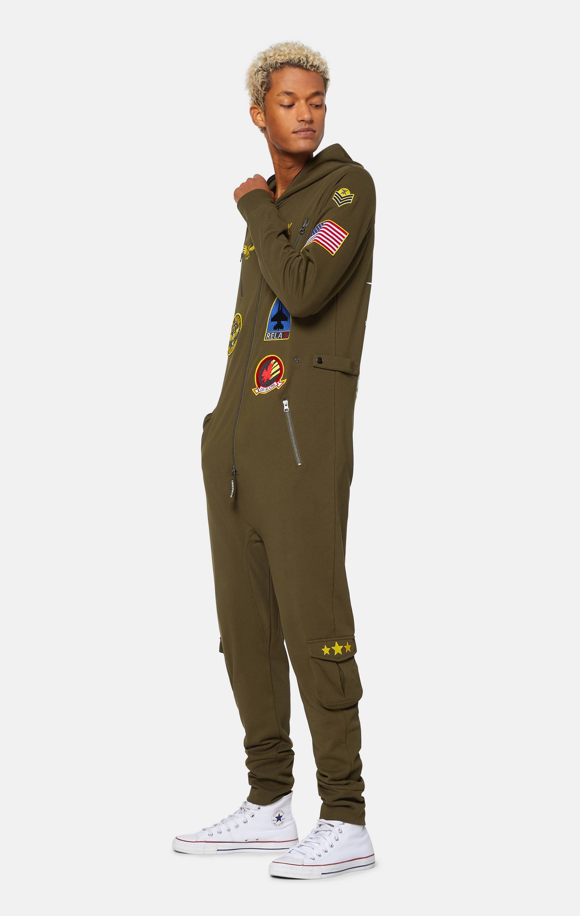 Onepiece Aviator Onesie Green - 5