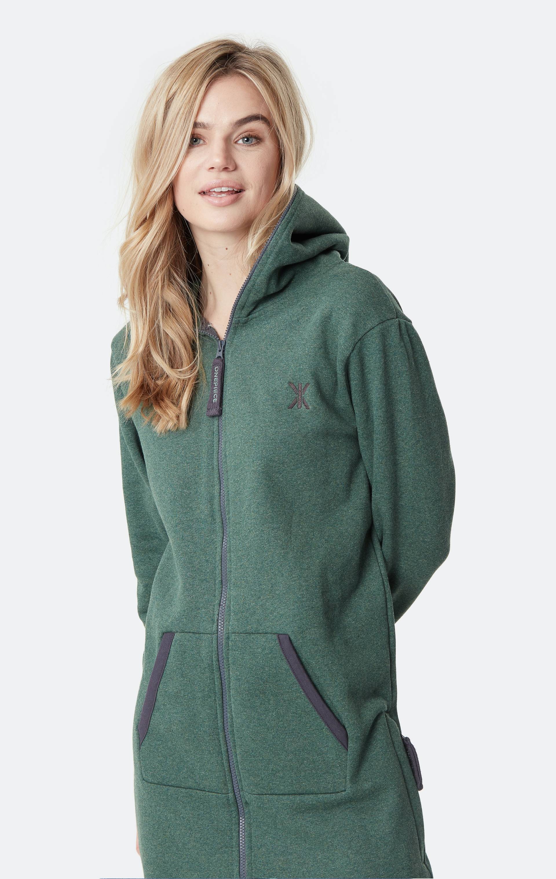 Onepiece Original Onesie Loose Fit Jungle Green Melange - 7