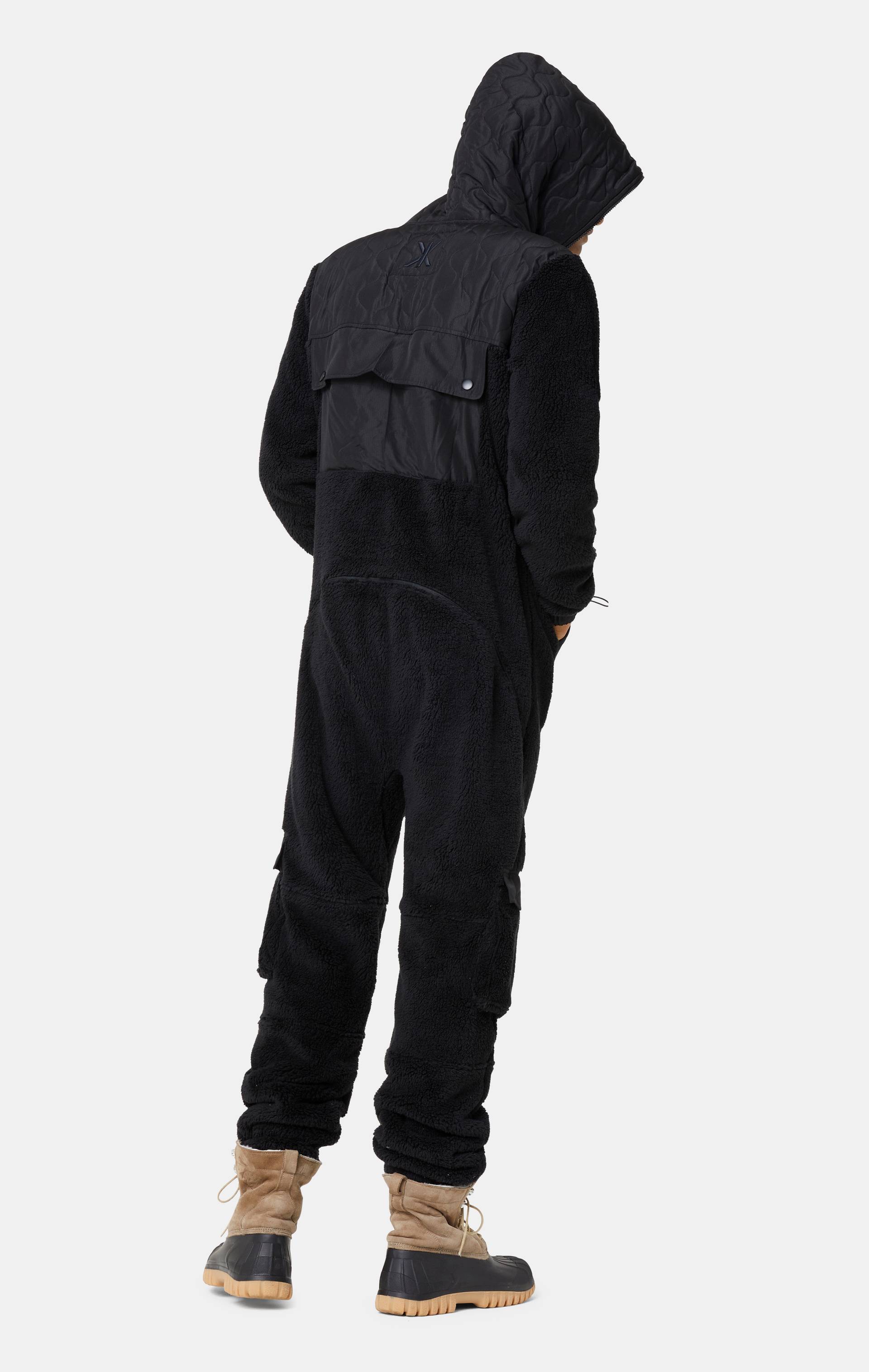 Onepiece Puppy Cargo Jumpsuit Black - 7