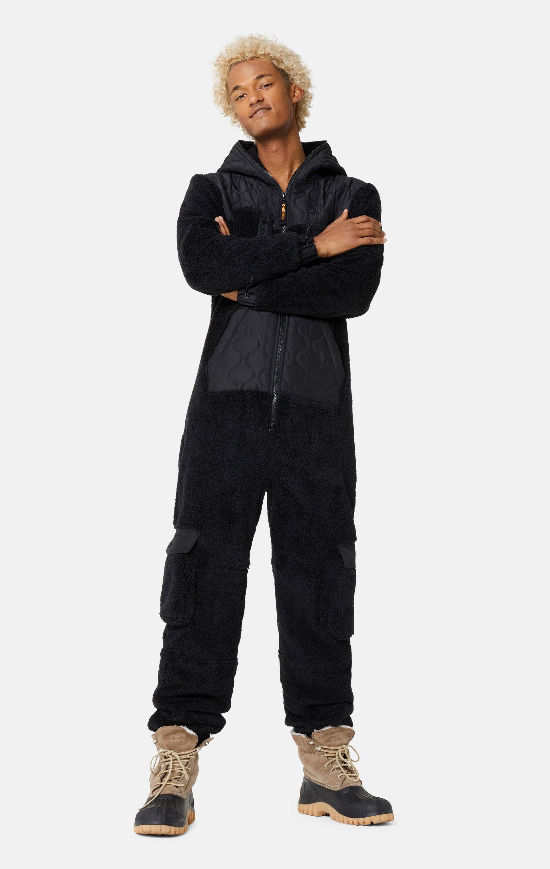 Onepiece Puppy Cargo Jumpsuit Black - 4