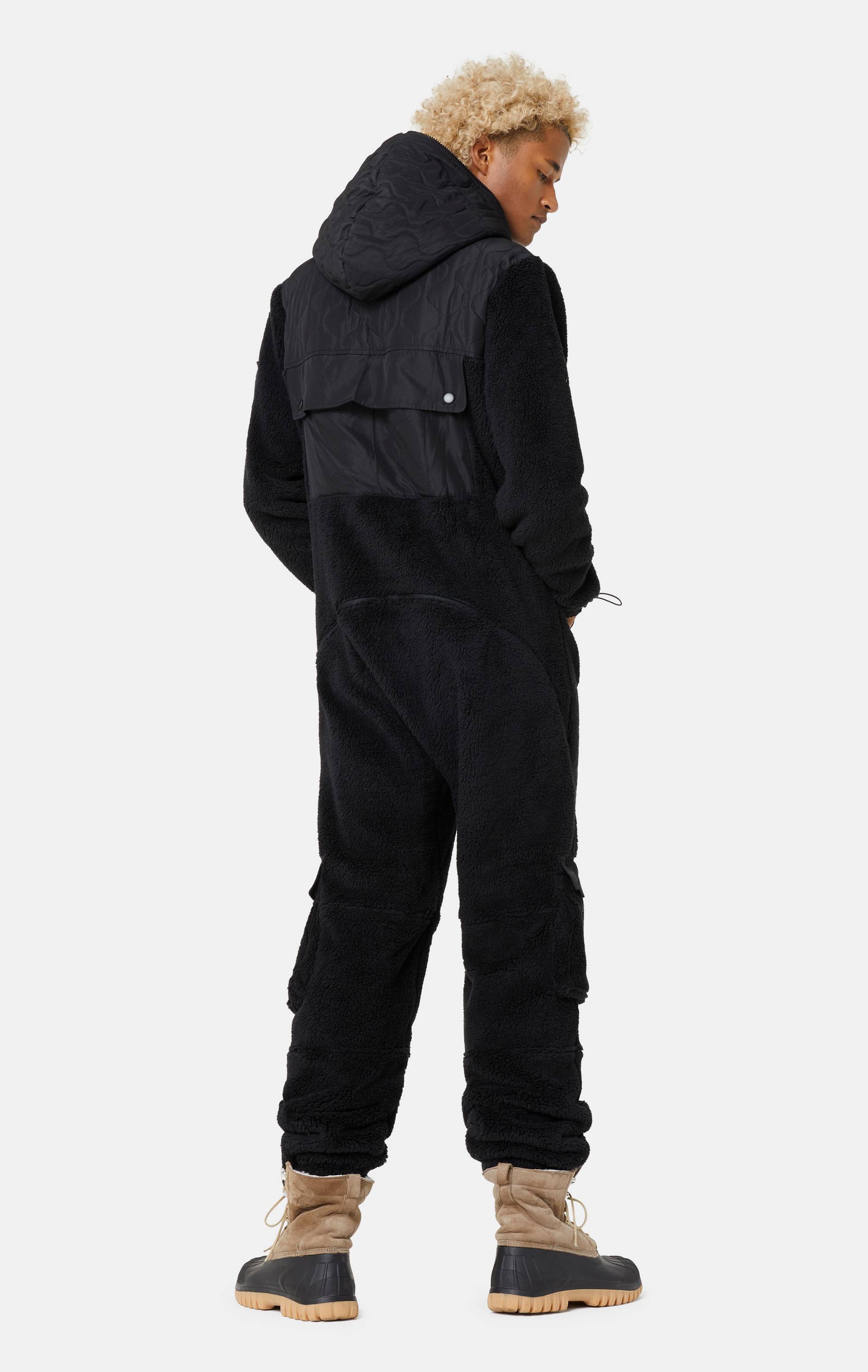 Onepiece Puppy Cargo Jumpsuit Black - 5