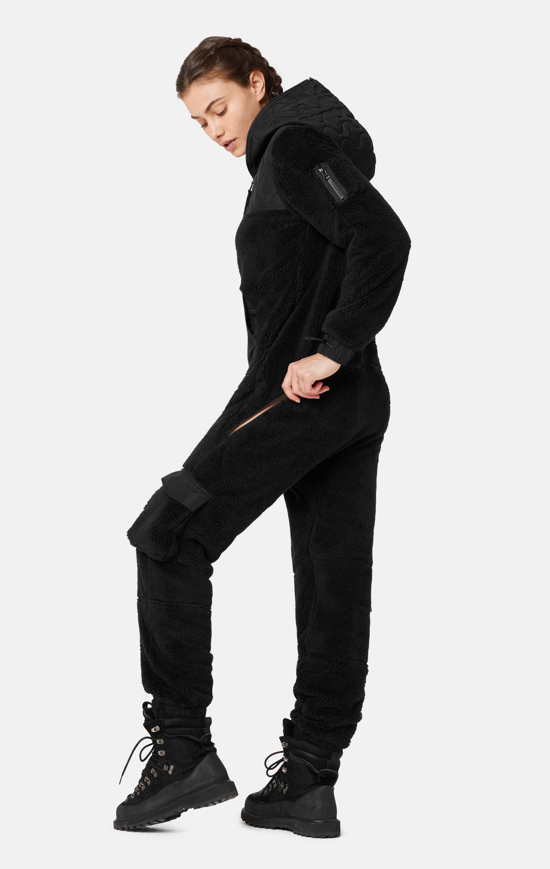 Onepiece Puppy Cargo Jumpsuit Black - 19