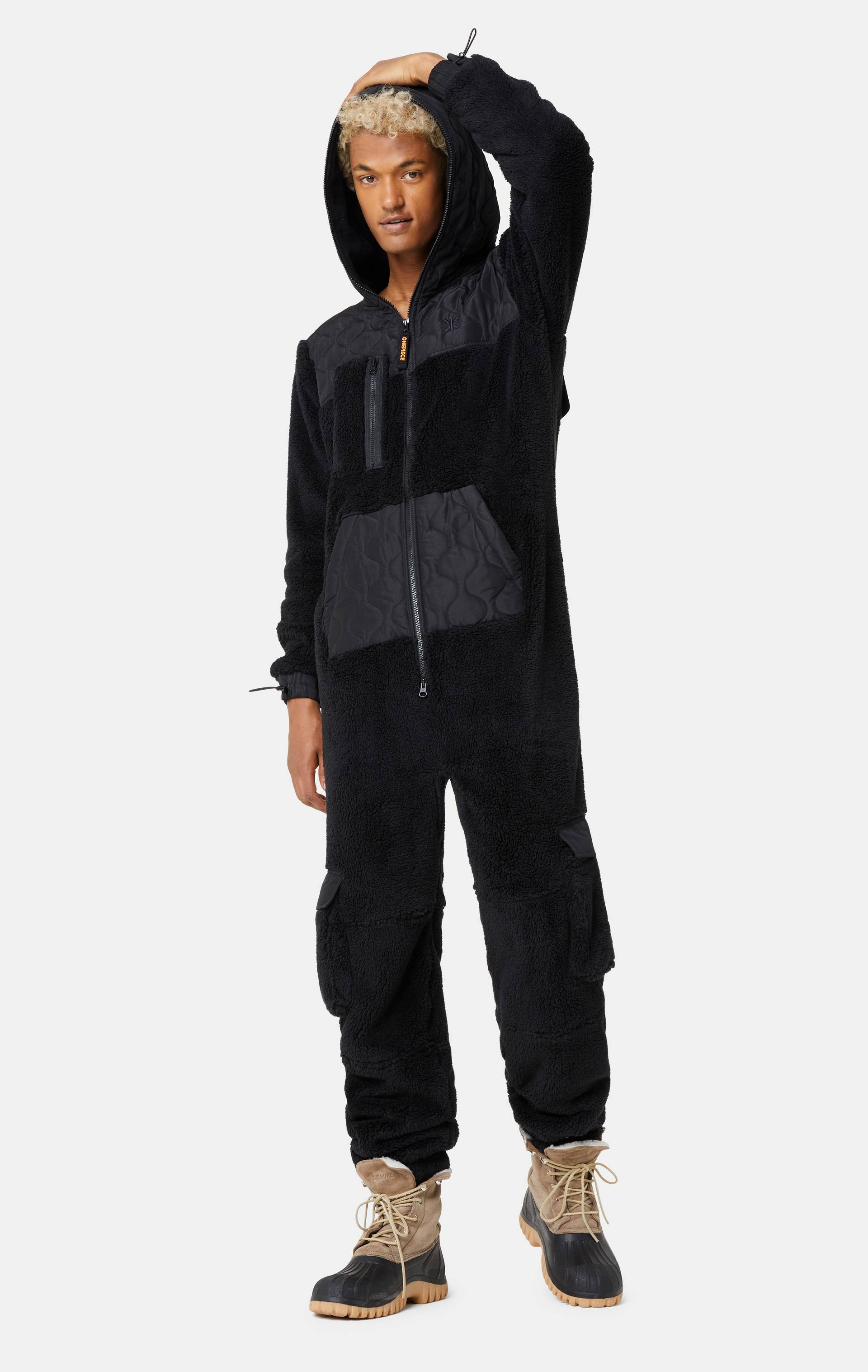 Onepiece Puppy Cargo Jumpsuit Black - 8