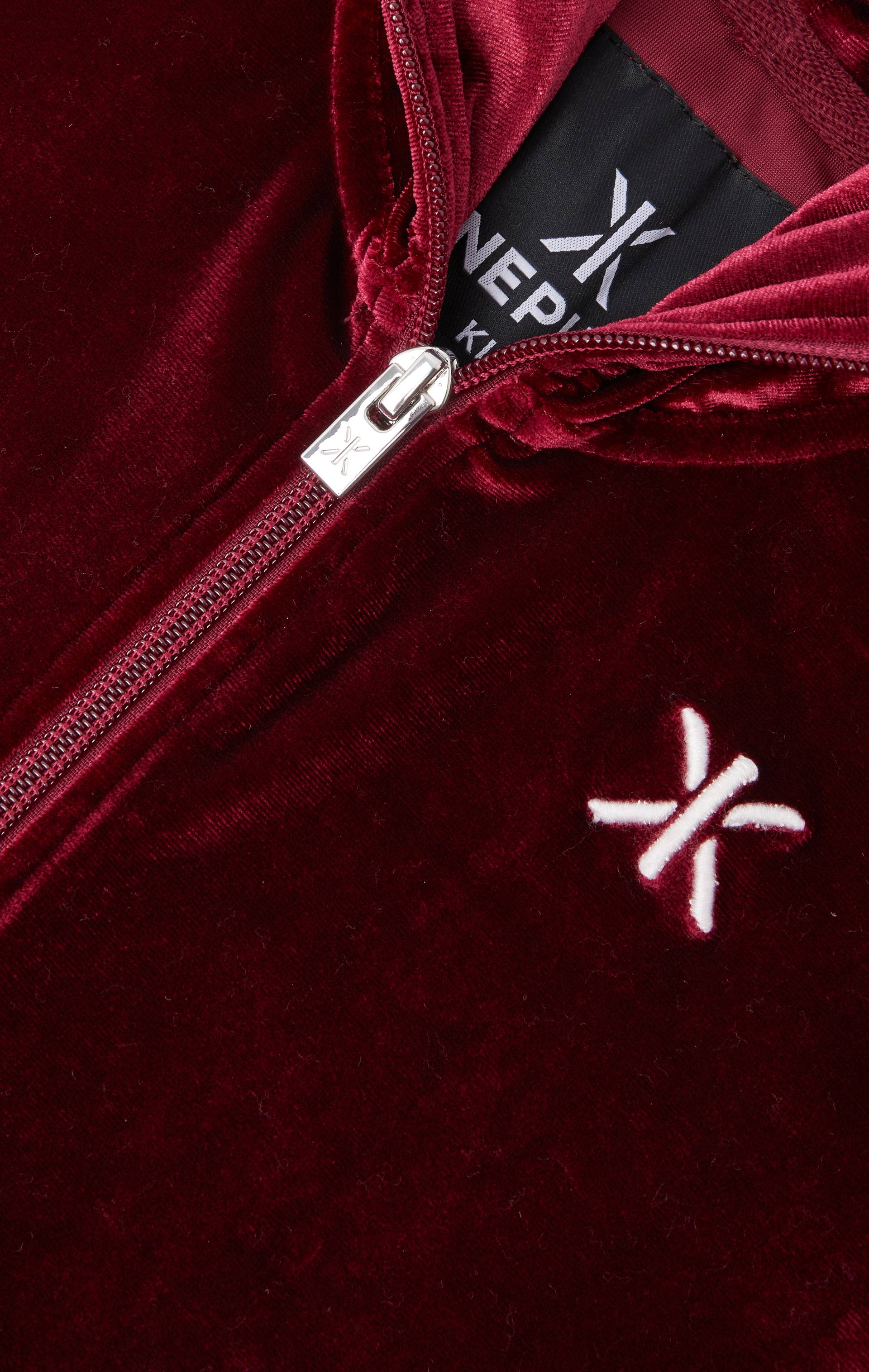 Onepiece Original Velour Kids Jumpsuit Red - 7