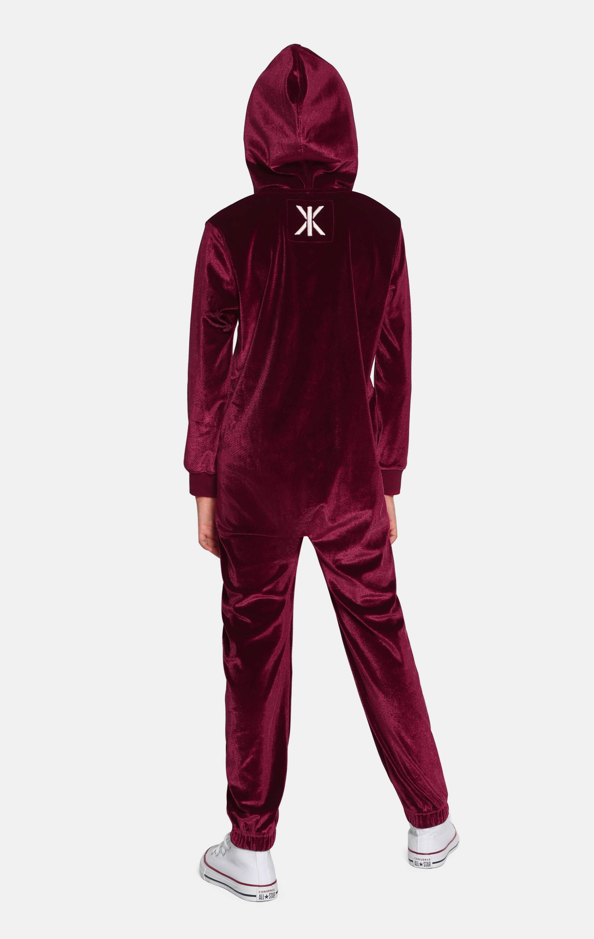 Onepiece Original Velour Kids Jumpsuit Red - 6