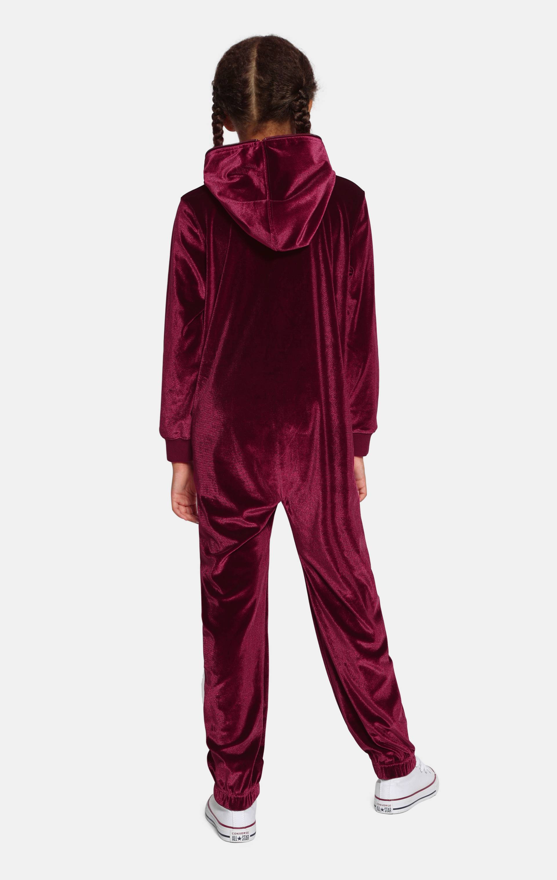Onepiece Original Velour Kids Jumpsuit Red - 3