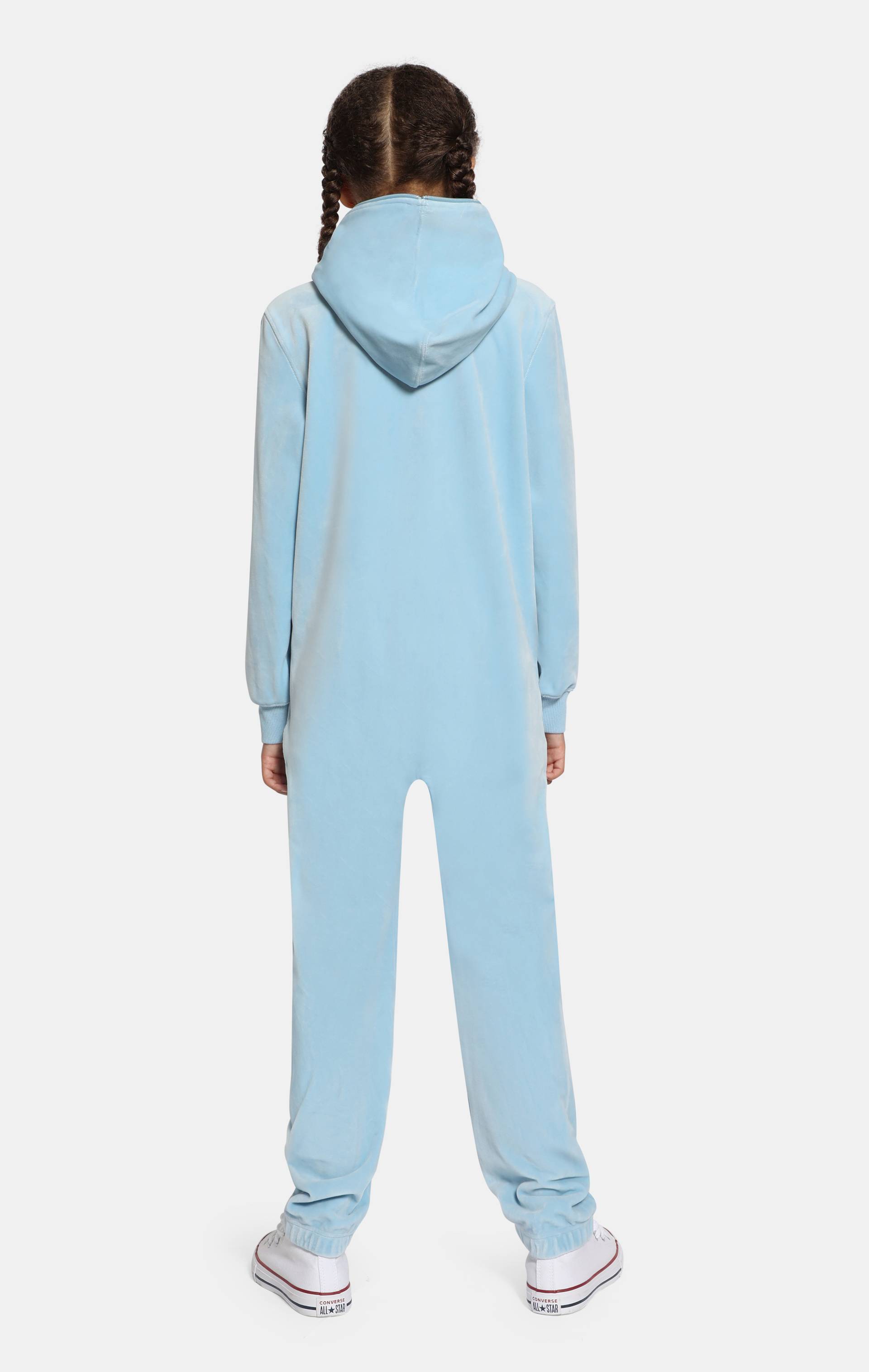 Onepiece Original Velvet Kids Jumpsuit Light Blue - 2
