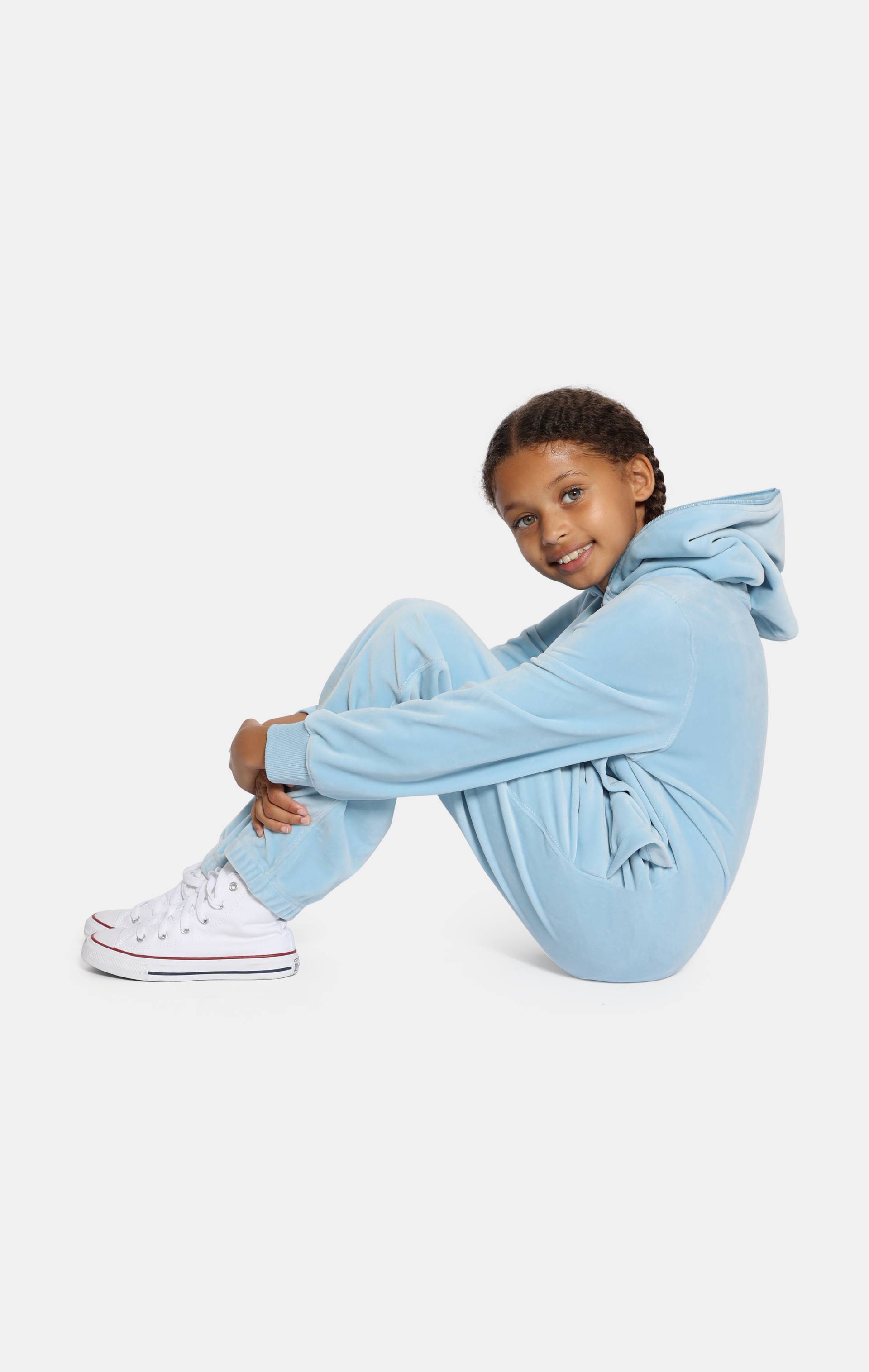 Onepiece Original Velvet Kids Jumpsuit Light Blue - 5