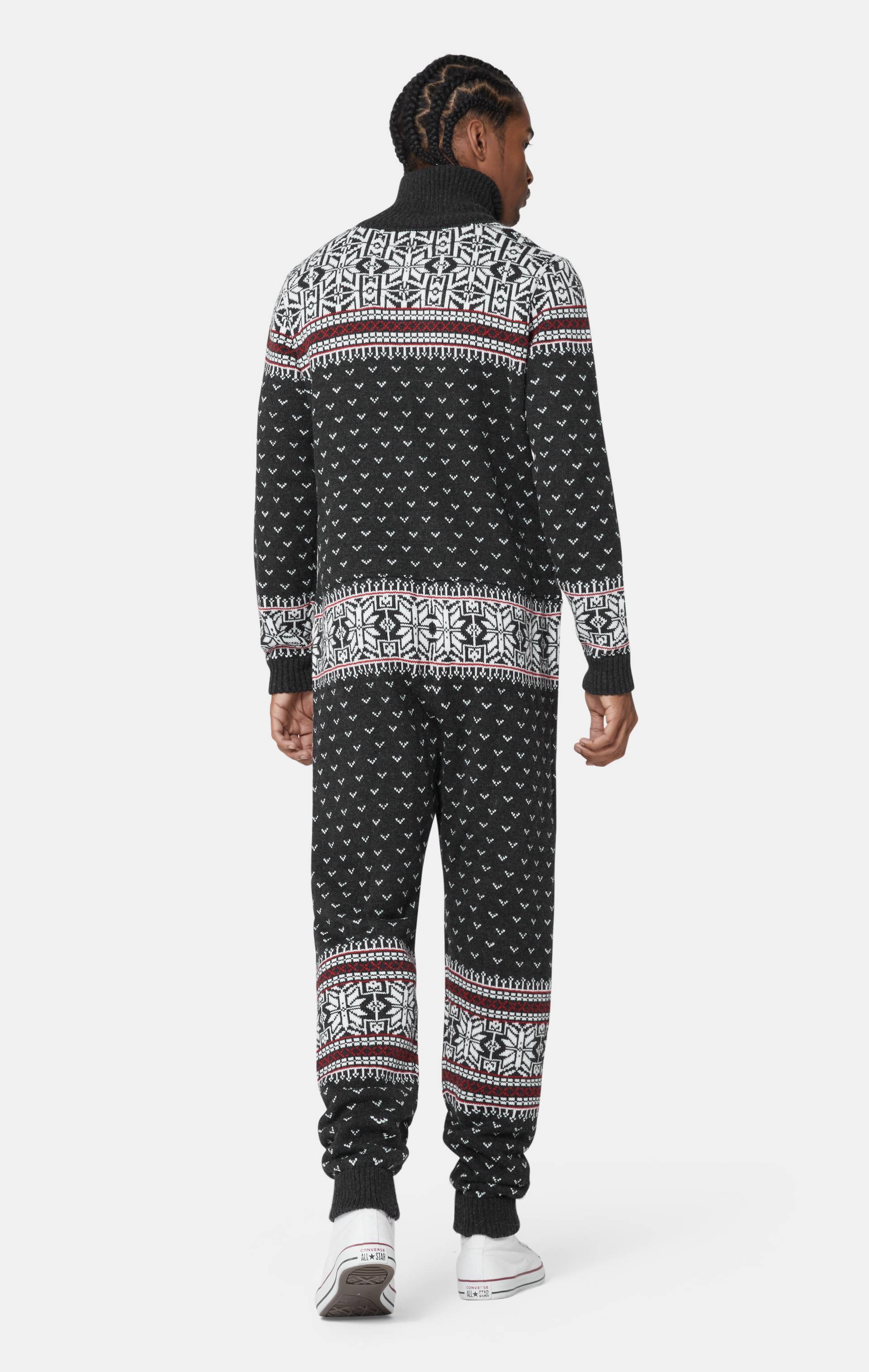 Onepiece Kofte Jumpsuit Dark Grey - 4