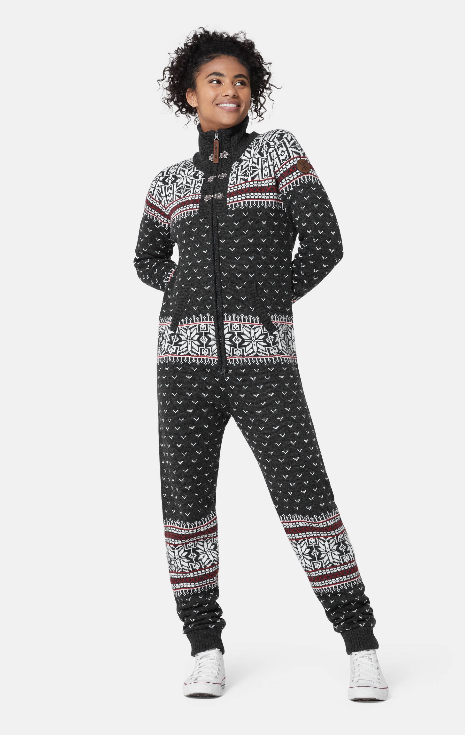 Onepiece Kofte Jumpsuit Dark Grey - 17