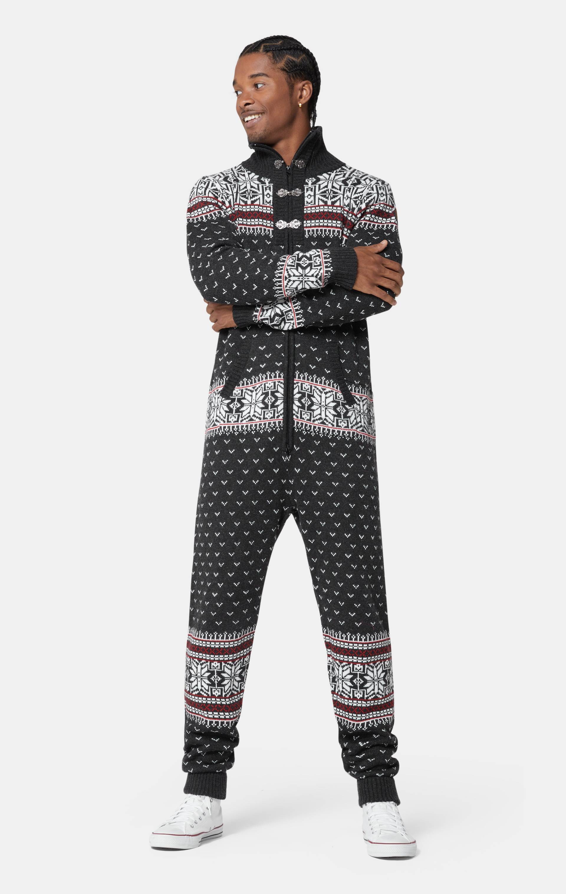 Onepiece Kofte Jumpsuit Dark Grey - 5
