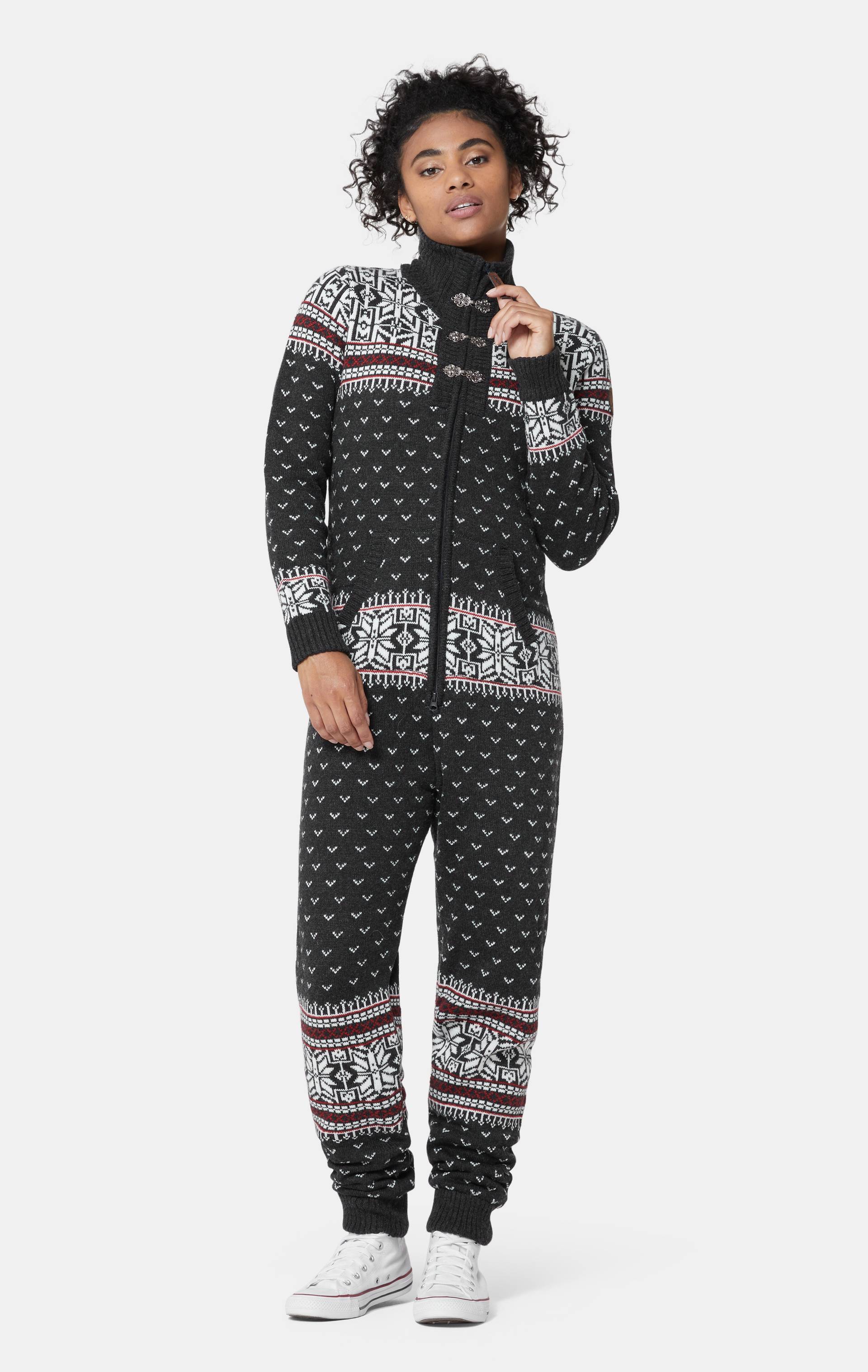 Onepiece Kofte Jumpsuit Dark Grey - 15