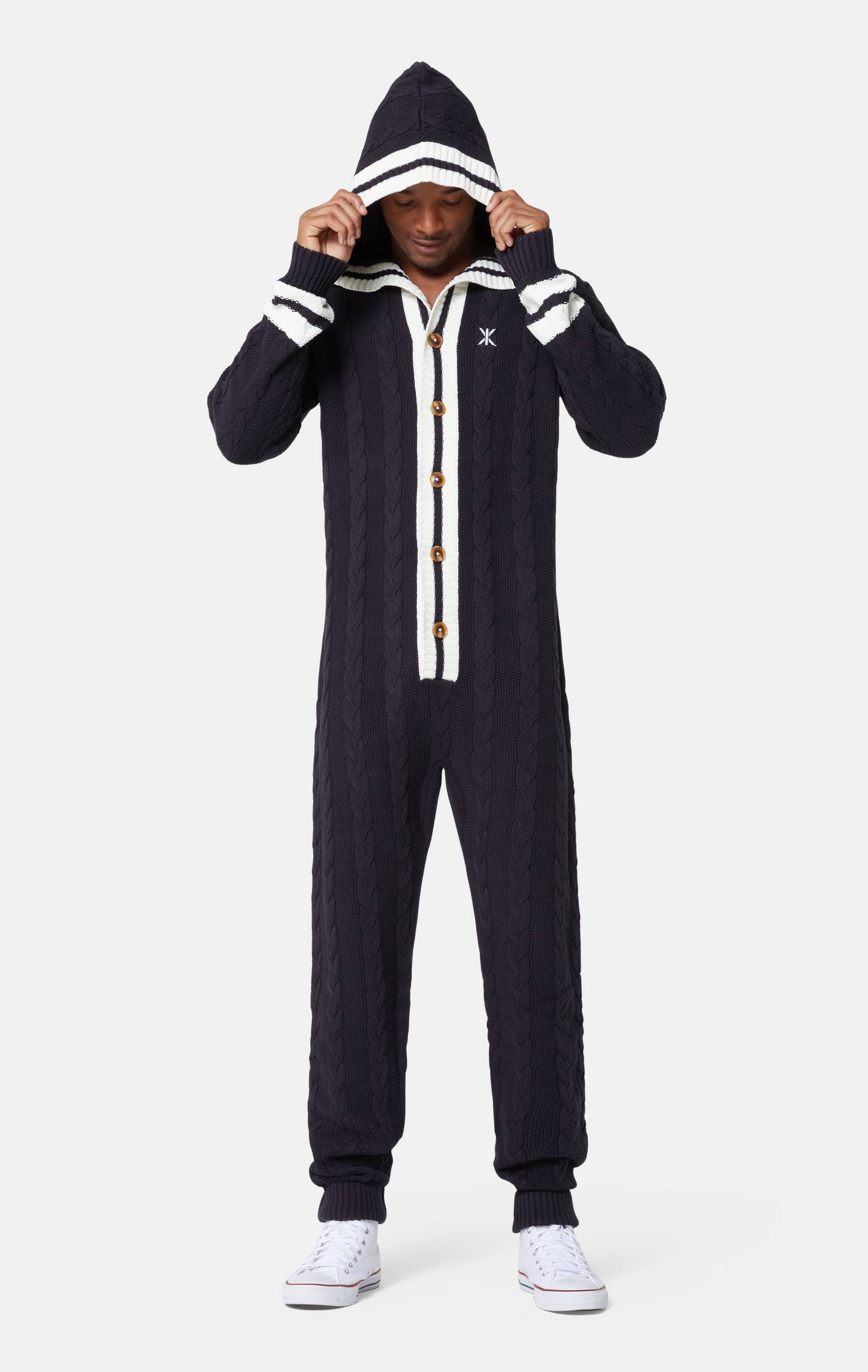 Onepiece Varsity Jumpsuit Navy - 7
