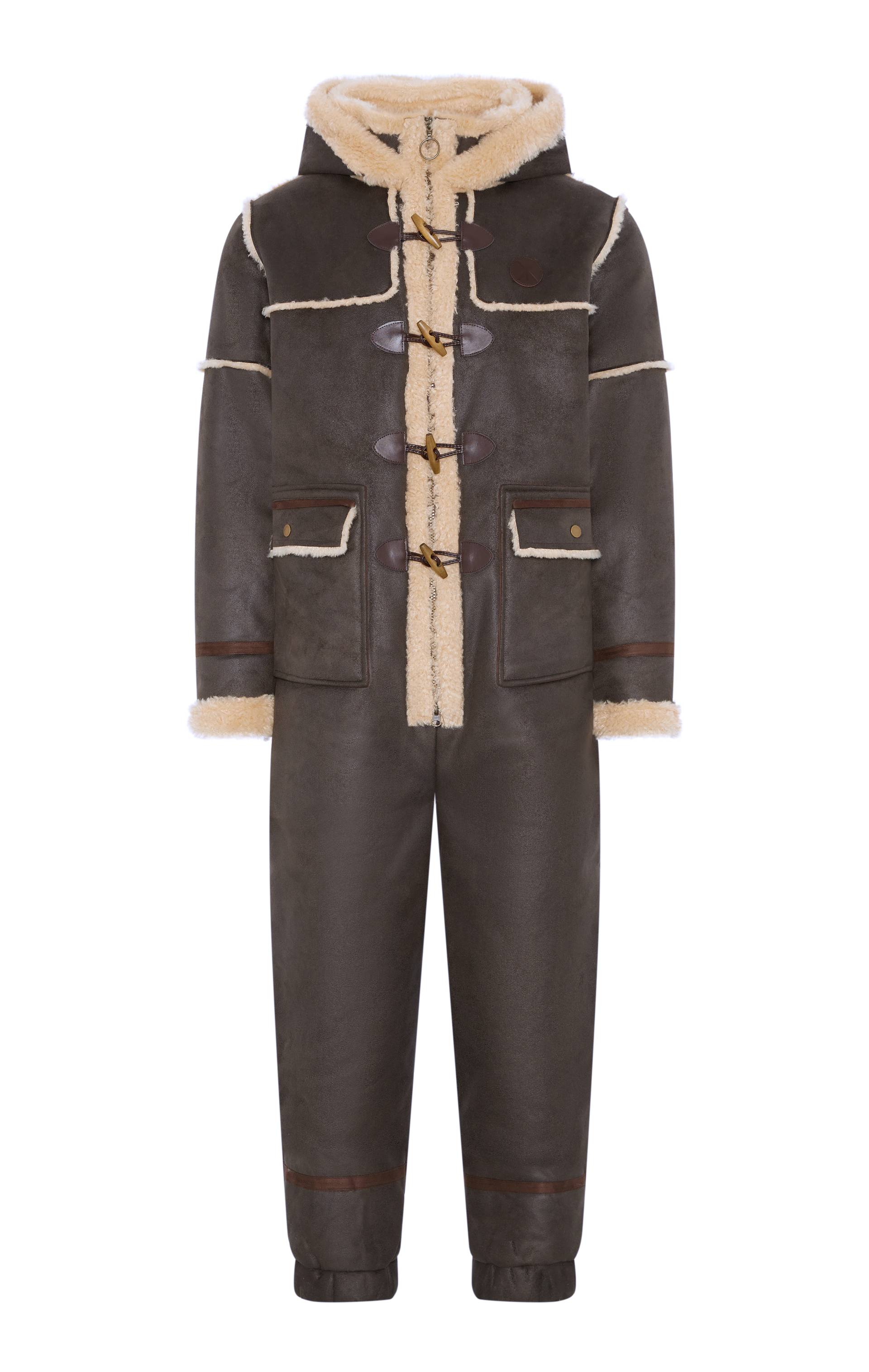 Onepiece Duffel Jumpsuit Brown - 1