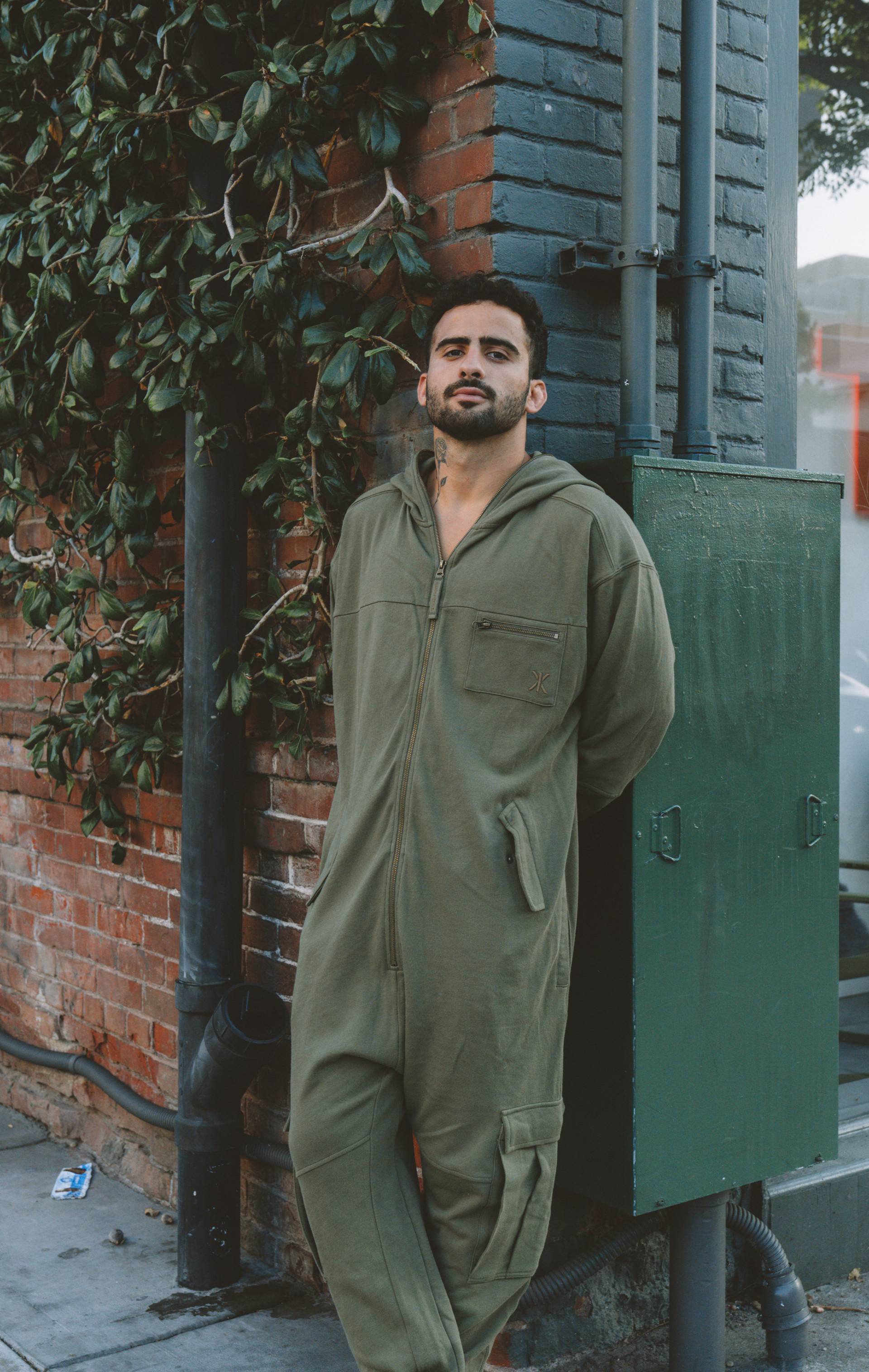Onepiece Cargo Baggy Jumpsuit Army - 10