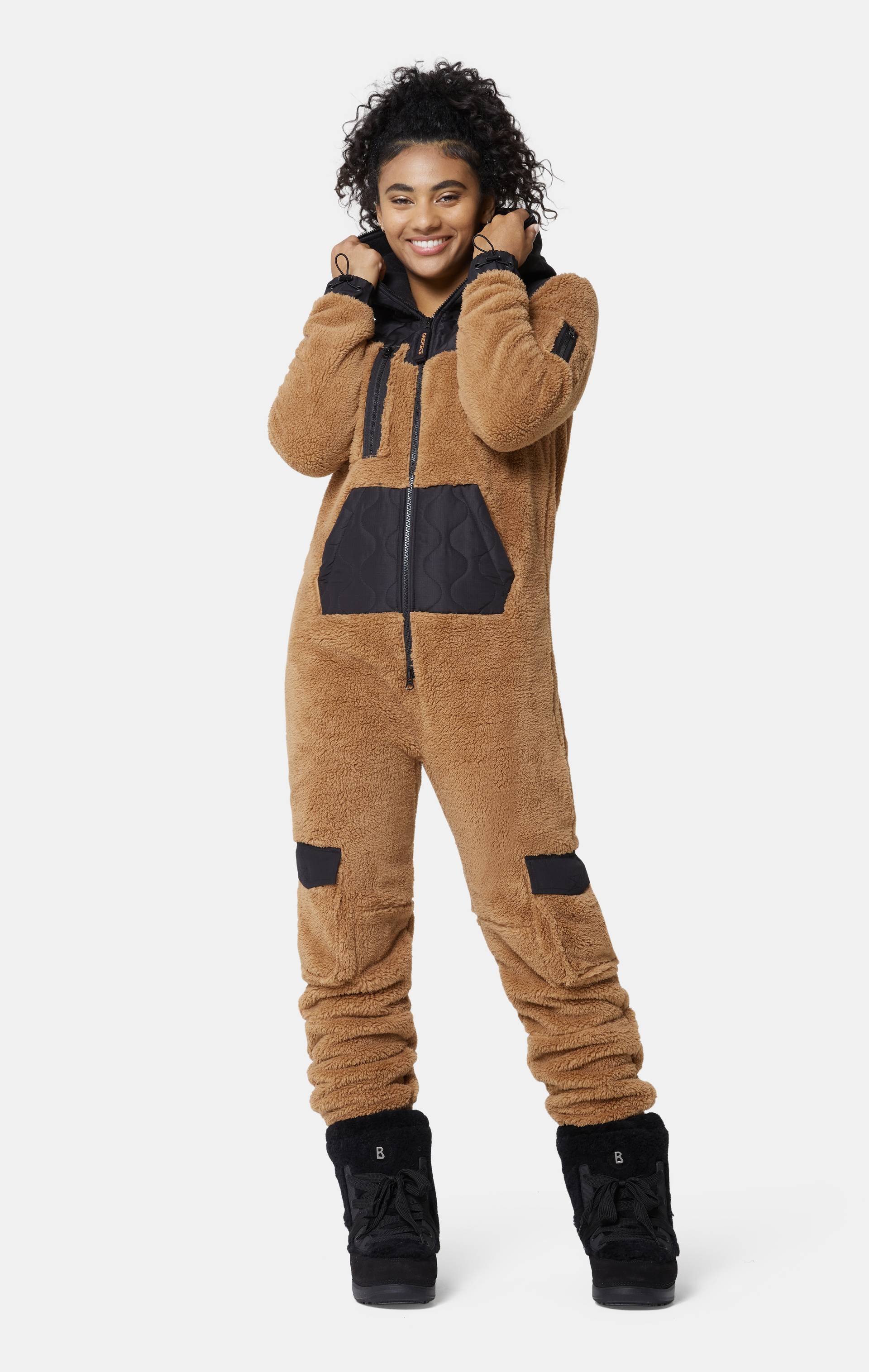 Onepiece Puppy Cargo Jumpsuit Brown - 13