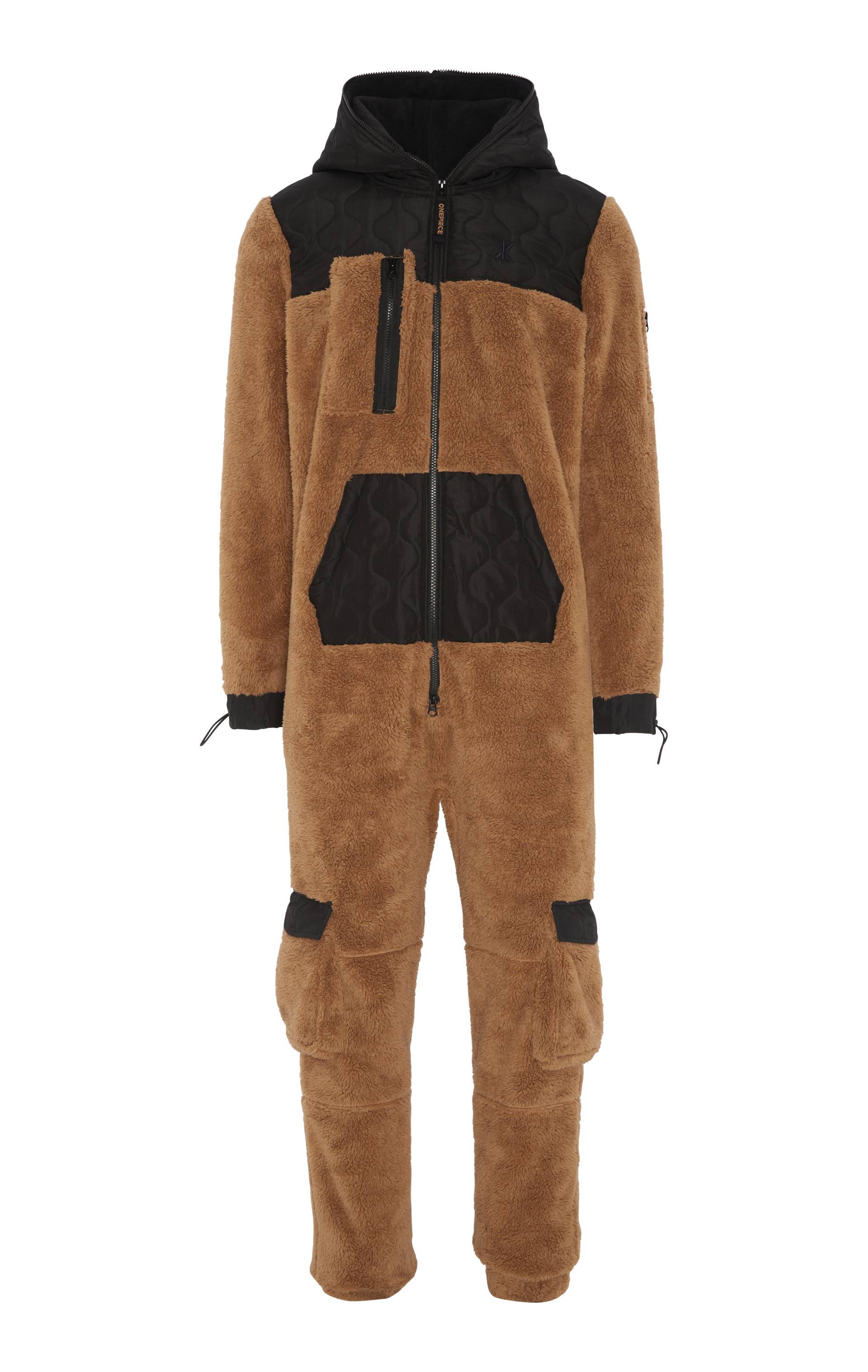 Onepiece Puppy Cargo Jumpsuit Brown - 1