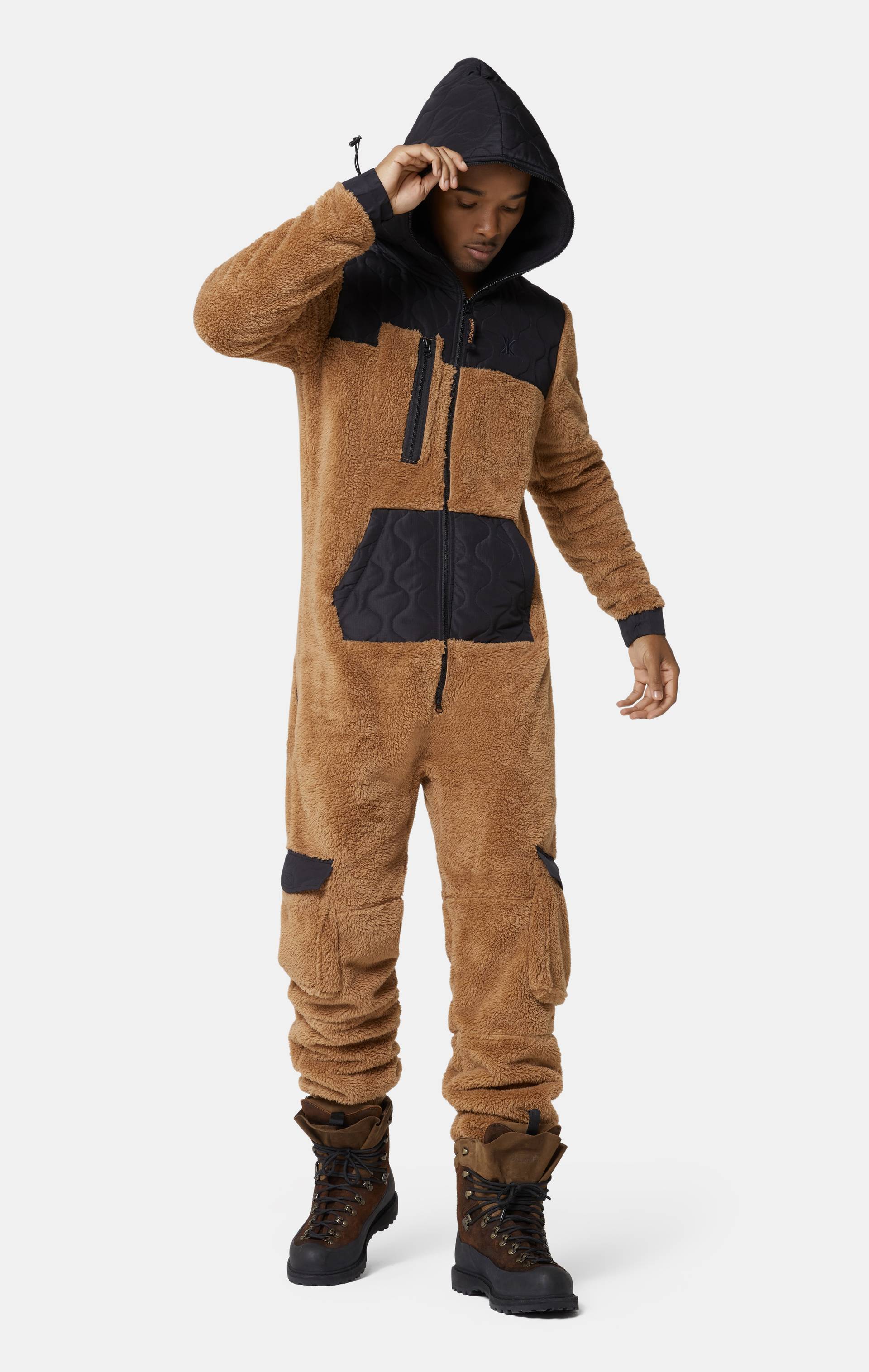 Onepiece Puppy Cargo Jumpsuit Brown - 7