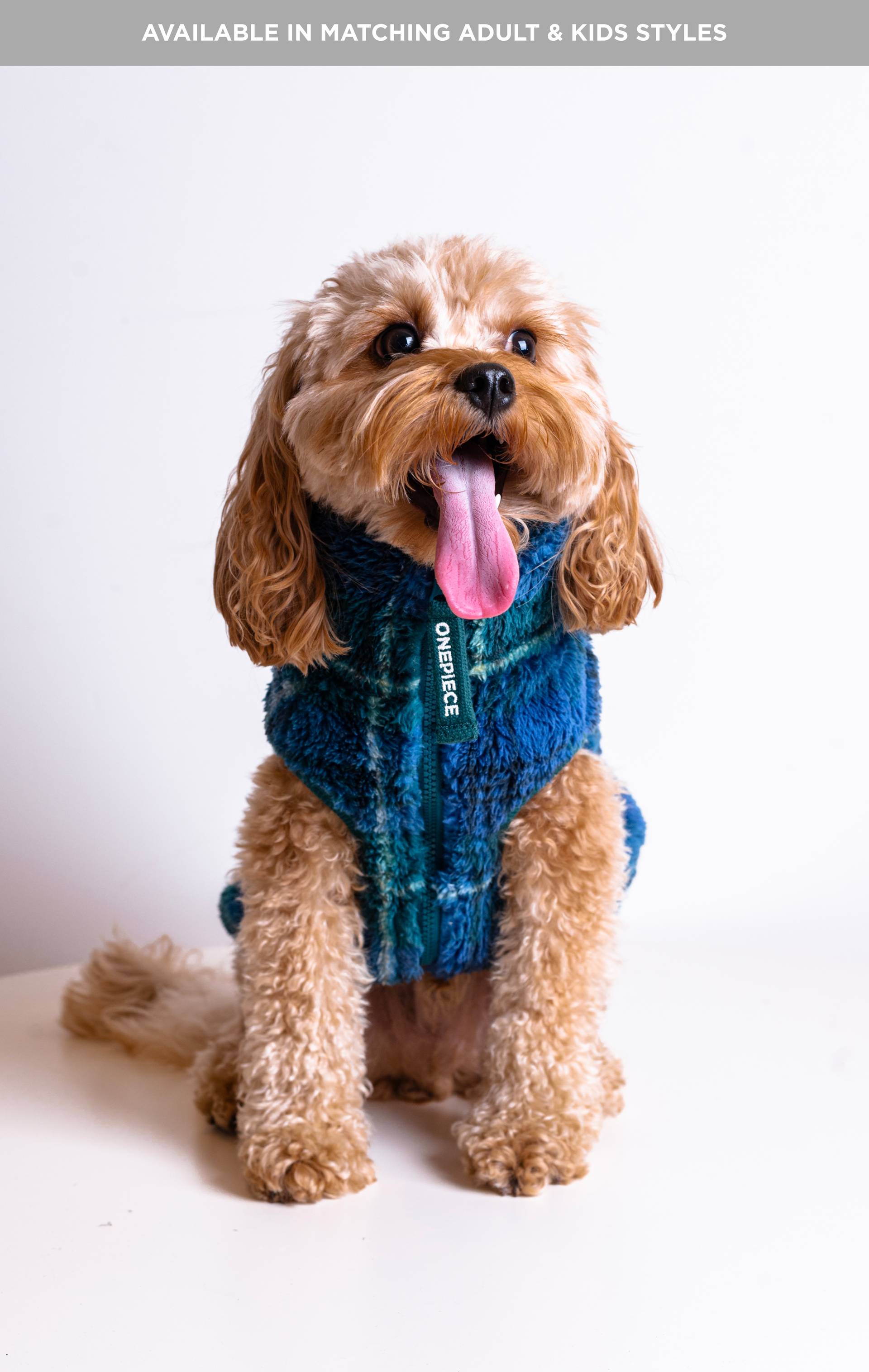 Onepiece The Dog Onesie Green Check - 1