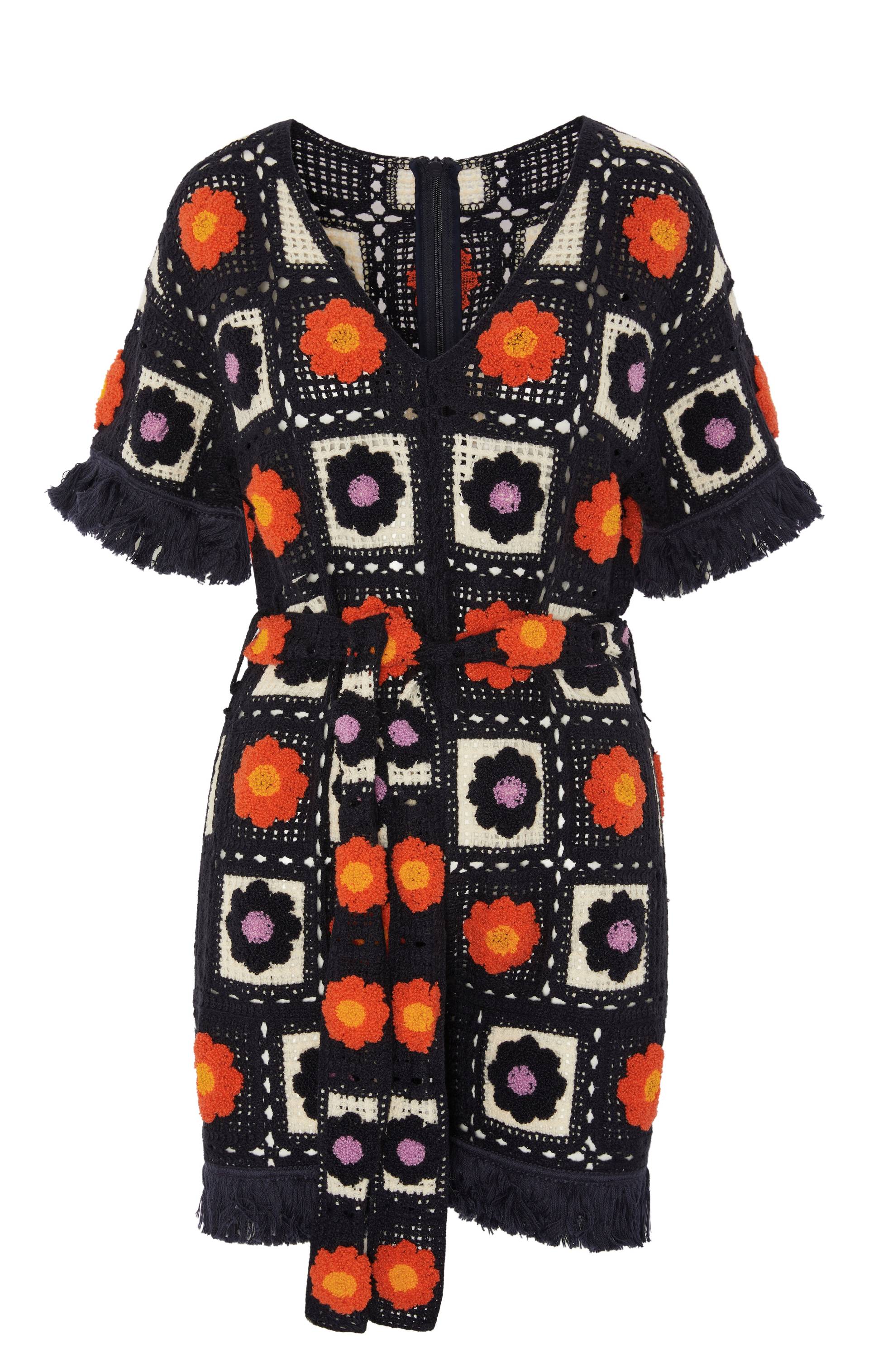 Onepiece Crochet Jumpsuit Navy - 1
