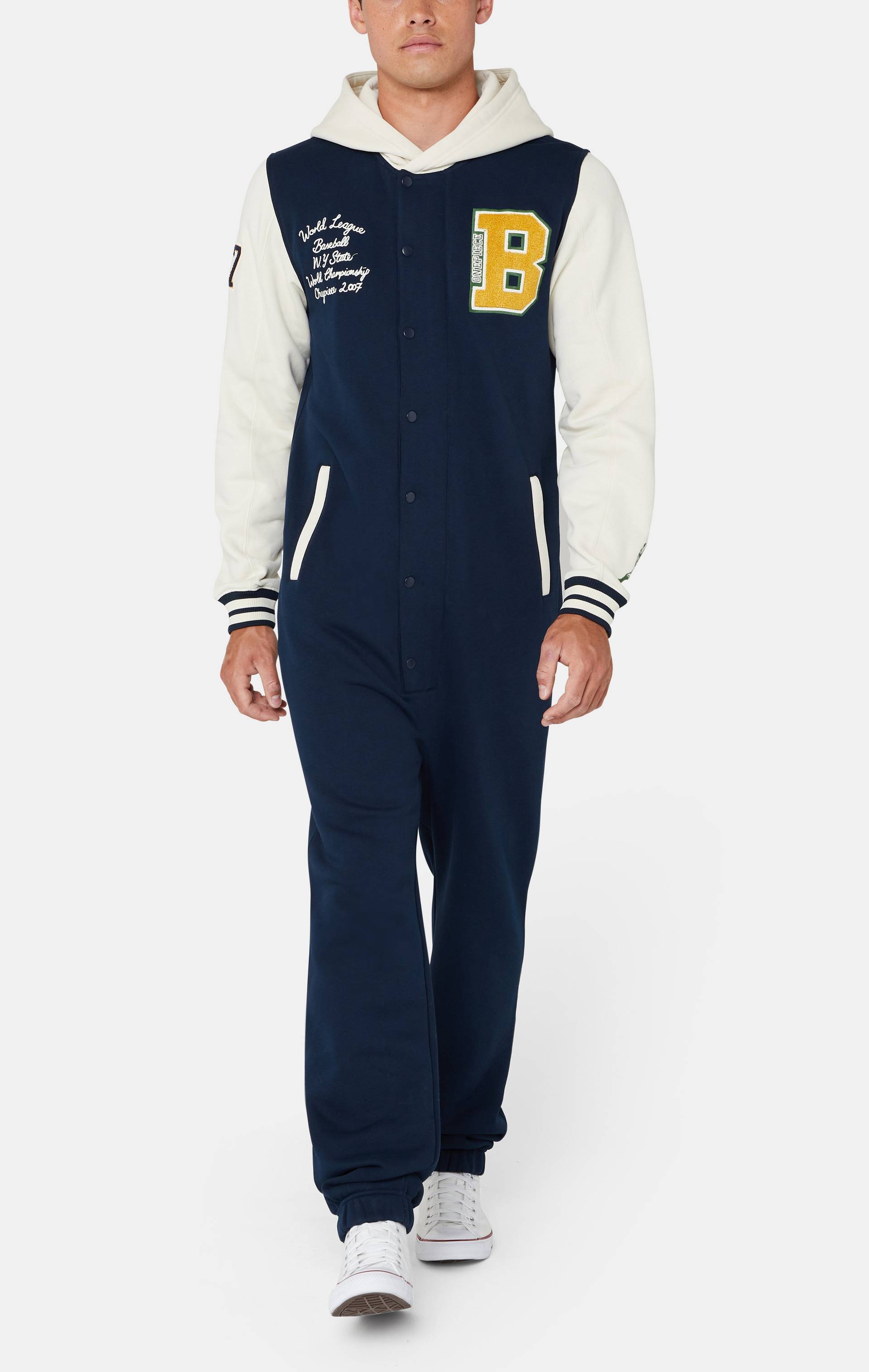 Onepiece University Jumpsuit Navy - 4