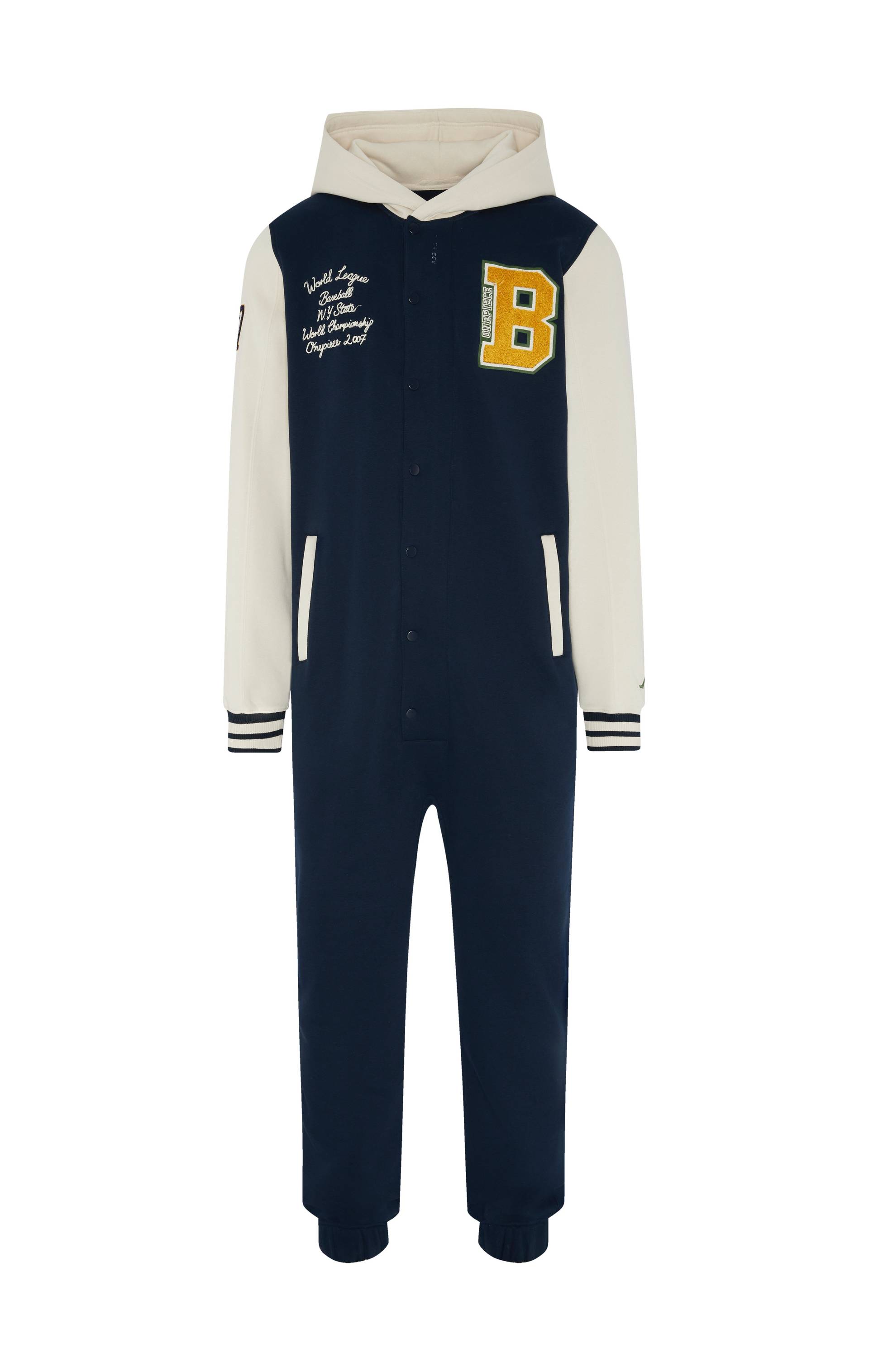 Onepiece University Jumpsuit Navy - 1